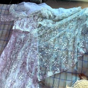 Ready made sari with crape